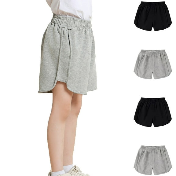 Ashirexll Kids Shorts, Shorts for Teen, Girls' Clothing Summer Elastic Shorts Sports Pants Casual Pants Children's Pants Shorts Children's Outerwear Pants