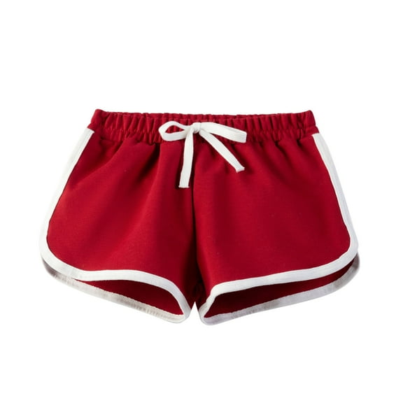 Ashirexll Kids Shorts, Shorts for Teen, Children's Solid Color Girls' Shorts Sports Pants Casual Home Shorts