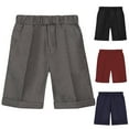 thumbnail image 1 of Ashirexll Kids Shorts, Shorts for Teen, Toddler Kids Big Boy Fashion Cute Solid Color Casual School Uniform Suit Shorts, 1 of 3