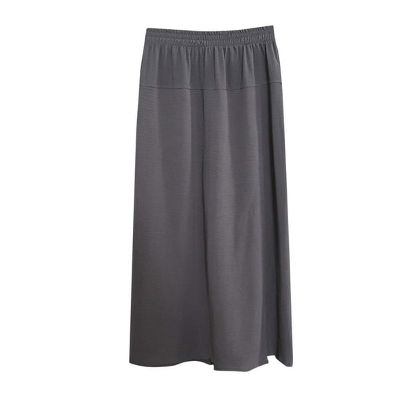 Ashirexll Pants for Women, High Waisted Pants for Women, Summer Casual Solid Color High Waist Long Pants Comfortable Loose Summer Versatile Pants