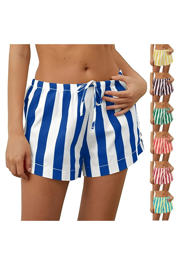 High Waisted Shorts Women, Shorts for Women, Ladies' Summer Casual and Comfortable High Waist Loose Wide Leg Retro Checkered Shorts