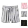 thumbnail image 1 of Ashirexll Summer Shorts for Women, Shorts for Women Trendy, Pocket Summer Elastic Home Casual Drawstring Pajama Shorts, 1 of 4