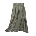 thumbnail image 1 of Summer Saving! Ashirexll Skirts for Women Midi Length, Skirts for Women Trendy, Womens Summer Loose Elastic Waist Midi Skirt Casual Straight Flowy Mid-Length Skirt, 1 of 3