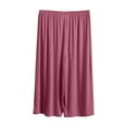 thumbnail image 1 of Ashirexll Women's Pants, Womens Casual Pants, Casual Pants for Women Summer Loose Elastic Waist Comfortable Wide Leg Capri Pants, 1 of 5