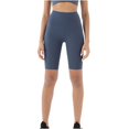 thumbnail image 1 of Ashirexll Women's Shorts, High Waisted Shorts Women, Solid Color Elastic High Waist Lift The Hip Yoga Five Cents Pants, 1 of 3