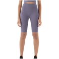 thumbnail image 1 of Ashirexll Women's Shorts, High Waisted Shorts Women, Solid Color Elastic High Waist Lift The Hip Yoga Five Cents Pants, 1 of 3