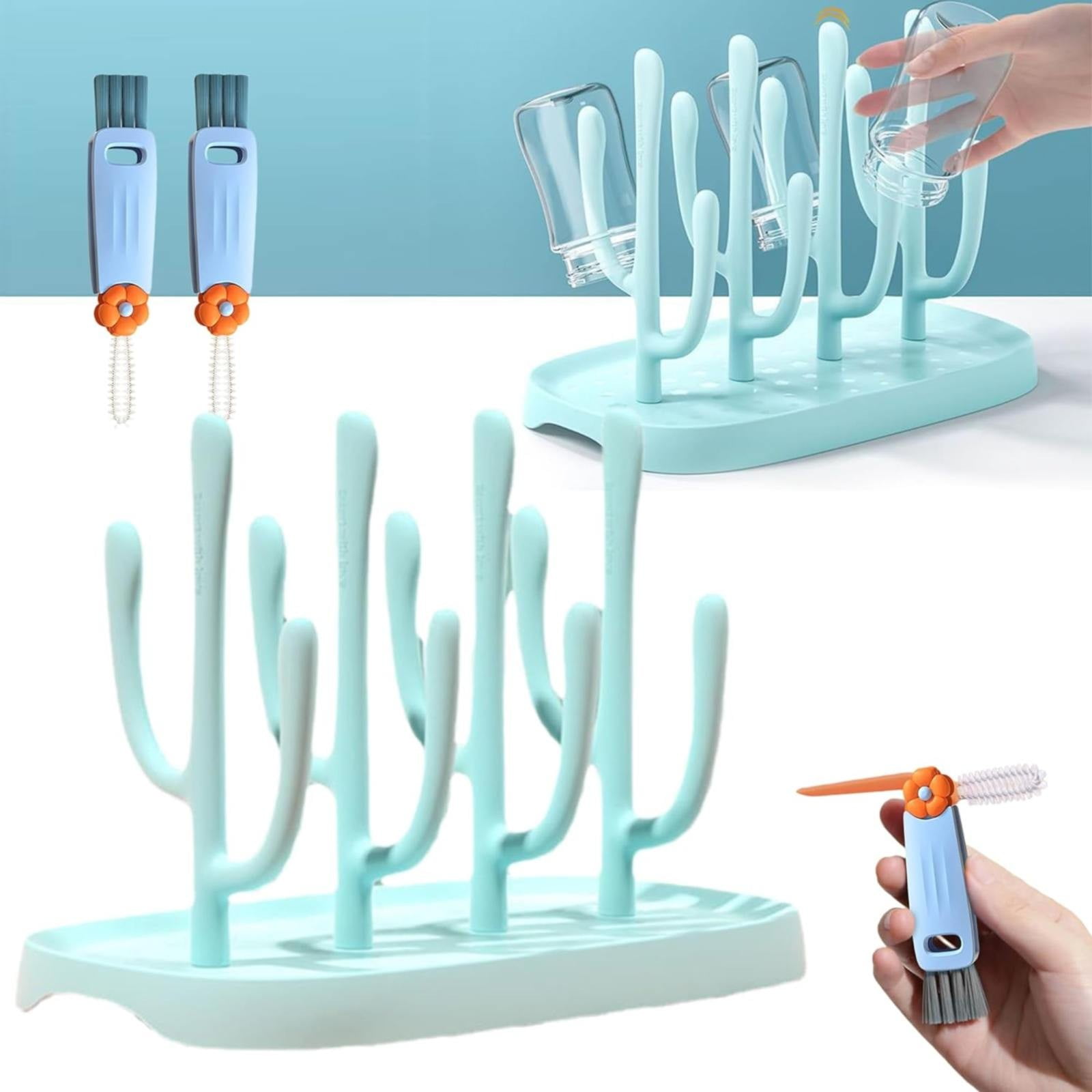 Summer Saving Clearance Cactus Baby Bottle Drying Rack Baby Bottle