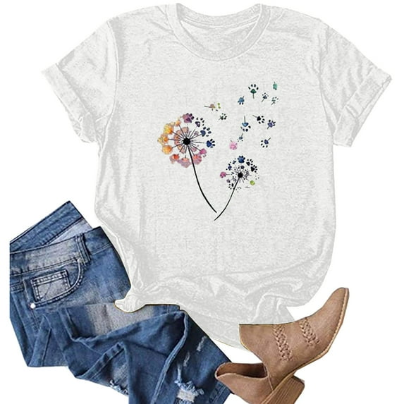 Summer Saving Clearance! Graphic Tees Summer Tops for Women 2023 Purple Shirt for Women Cute Summer Tops for Teen Girls Oversized T Shirts for Women Womens Graphic Tee T Shirts for Women Graphic