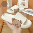 thumbnail image 1 of Summer Saving Clearance! Itsun Womens Slides Couple Indoor Cute Eva Slippers Non-Slip Men Women Household Sandals and Slippers White US Size 9, 1 of 5