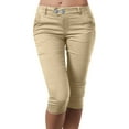 thumbnail image 1 of Summer Saving Clearance! LINGLANG Summer Pants For Women Summer Solid Low Waist Cargo Shorts With Pocket Slim Fit Workout Bottoms, 1 of 4