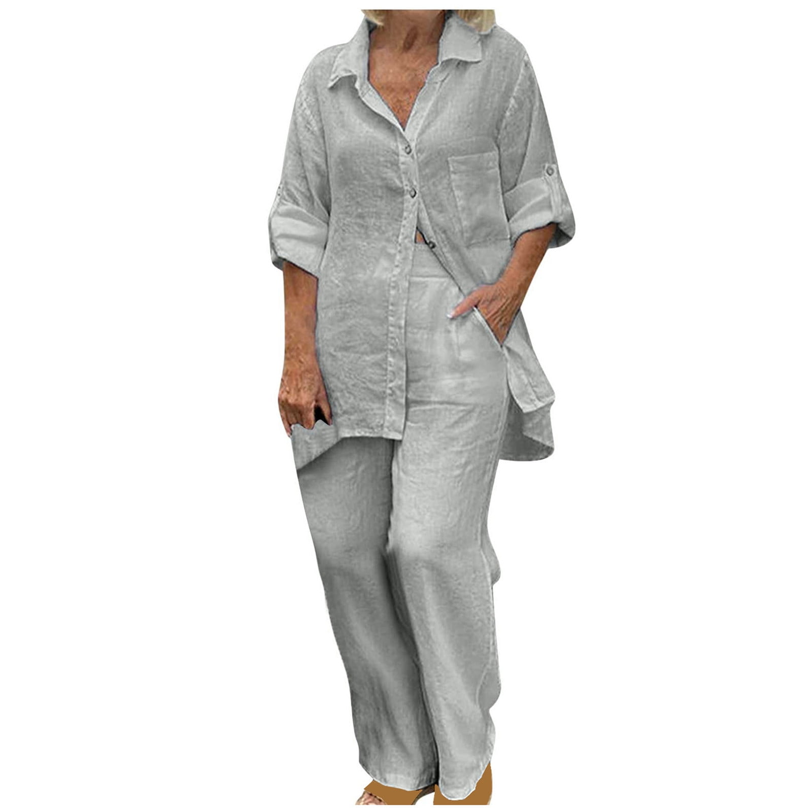 https://i5.walmartimages.com/seo/Summer-Saving-Clearance-Sets-Xihbxyly-Linen-Women-2-Piece-Womens-Pieces-Outfits-Long-Sleeve-Top-Tie-Front-Cropped-Straight-Pants-Set-2023-Casual-Cott_3b8202f0-f4bd-4b80-9250-acf45feb4298.6c251abf608d843810eaffc1500bbbec.jpeg