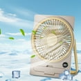 thumbnail image 1 of Summer Saving Clearance Small Fans Card Fan Portable Five Speed High Capacity Battery Hanging Two Use Office Desktop Fan, 1 of 6