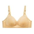 thumbnail image 1 of THDHVS Wireless Bras for Women,Lady's Embroidered Glossy Comfortable Breathable Bra Underwear No Rims Khaki50, 1 of 7