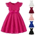 thumbnail image 1 of THDHVS Girls Summer Dresses, Dresses for Kids, Toddler Kids Girls Fashion Cute Solid Color Lace Sleeveless Skirt Princess Dress White 4-5 Years, 1 of 8