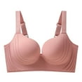 thumbnail image 1 of THDHVS Bras for Women,Wireless Bras for Women,Women's Solid Color Bra Front Button Plus Size Full Cup Closure Secondary Breast Sagging Bra Pink XXXL, 1 of 3
