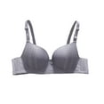 thumbnail image 1 of THDHVS Bras for Women,Wireless Bras for Women,Daily Adjustable Underwear Gathered Thin Bra without Steel Ring Gray 90BC, 1 of 3