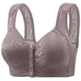 thumbnail image 1 of THDHVS Bras for Women, Front Buckle Large Size No Steel Ring Beautiful Back Push Up Bra, 1 of 2