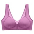 thumbnail image 1 of THDHVS Bras for Women,Womens Plus Size Bras,Ladies Traceless Comfortable No Steel Ring Breathable Gathering Front Opening Buckle Bra Woman Underwear, 1 of 8