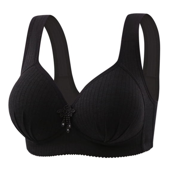 THDHVS Sports Bras for Women,Lady's Embroidered Glossy Comfortable Breathable Bra Underwear No Rims