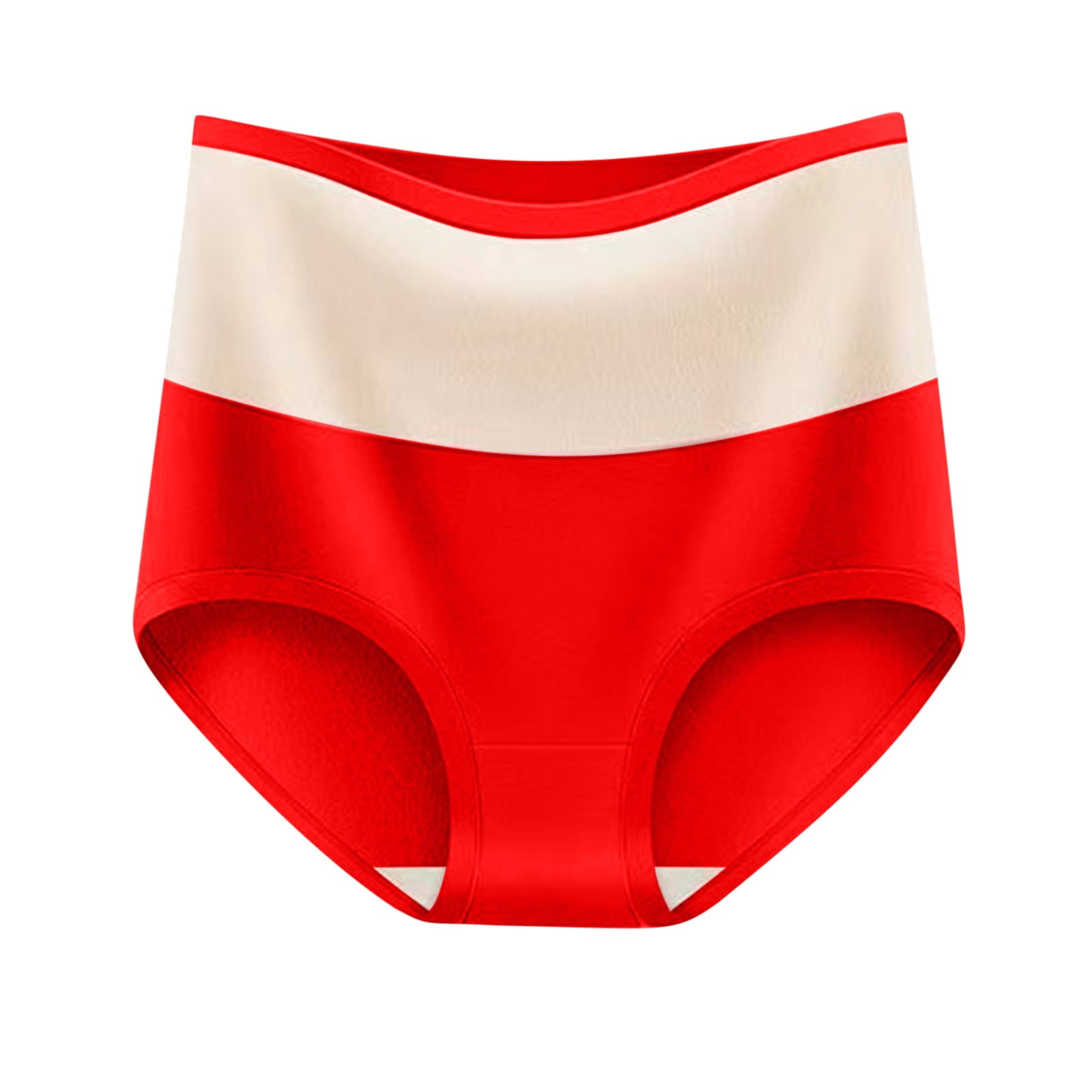 Summer Saving Clearance Tawop Women Thongs Red High Waisted Solid Tummy