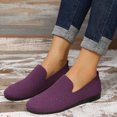 thumbnail image 1 of Summer Saving Clearance! Tuobarr Womens Dress Shoes Womens Solid Color Round-Toe Flats Shoes Lightweight Soft Sneakers Casual Shoe Purple US Size 8.5, 1 of 5