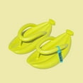 thumbnail image 1 of Summer Saving Clearance! Tuobarr Womens Flip Flops Women Men Slippers Home Couple Shoes Indoor Outside Soft Soled Banana Slippers Flip Flops Green US Size 7, 1 of 5