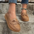 thumbnail image 1 of Summer Saving Clearance! Tuobarr Womens Shoes Women's Shoes Slip-On Comfort Fashion Comfortable For Walking Flat Shoes Khaki US Size 8.5, 1 of 4
