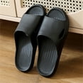 thumbnail image 1 of Summer Saving Clearance! Tuobarr Womens Slides Women Men Slippers Home Couple Shoes Indoor Outside Soft Soled Slippers Black US Size 8.5, 1 of 3