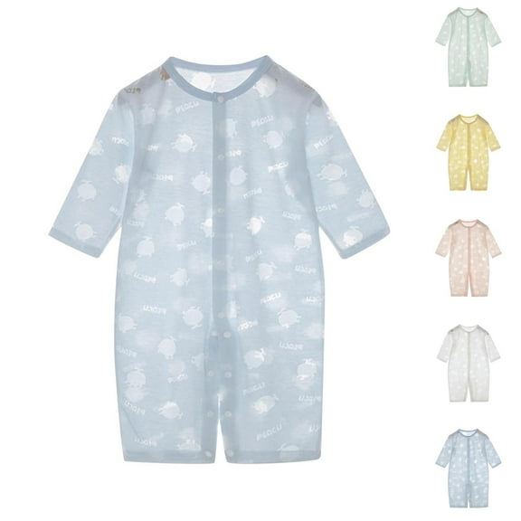 WRKEKC Baby Girl Casual Romper, Toddler Girl Summer Jumpsuit, Children's Solid Color Comfortable Jumpsuit Baby Summer Short Sleeve Breathable Bag Fart Clothes