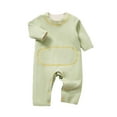 thumbnail image 1 of WRKEKC Baby Girl Casual Romper, Toddler Girl Summer Jumpsuit, Male and Female Babies Bodysuit Keep Warm Button Solid Jumpsuit, 1 of 3
