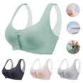 thumbnail image 1 of WRKEKC Wireless Bras for Women, Women's Solid Color Thin Style Ventilate Transparent Bra without Steel Rim, 1 of 6