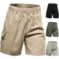 thumbnail image 1 of WRKEKC Cargo Shorts for Men, Summer Shorts for Men, Men's Stretch Cargo Shorts Casual Within Drawstring Classic Summer Short with Multi Pockets XXL, 1 of 8