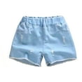 thumbnail image 1 of WRKEKC Girls Jean Shorts Jean Shorts for Girls Summer Thin Style Medium Size Children's and Girls' Printed Denim Shorts with Pockets for Sports and Casual Wear, 1 of 3