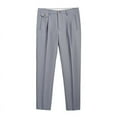 thumbnail image 1 of Summer Saving Clearance! WRKEKC Mens Chinos Pants,Men Hanging Sensation Trendy Self-cultivation Straight Tube Solid Color Suit Pants Leisure Trousers, 1 of 2