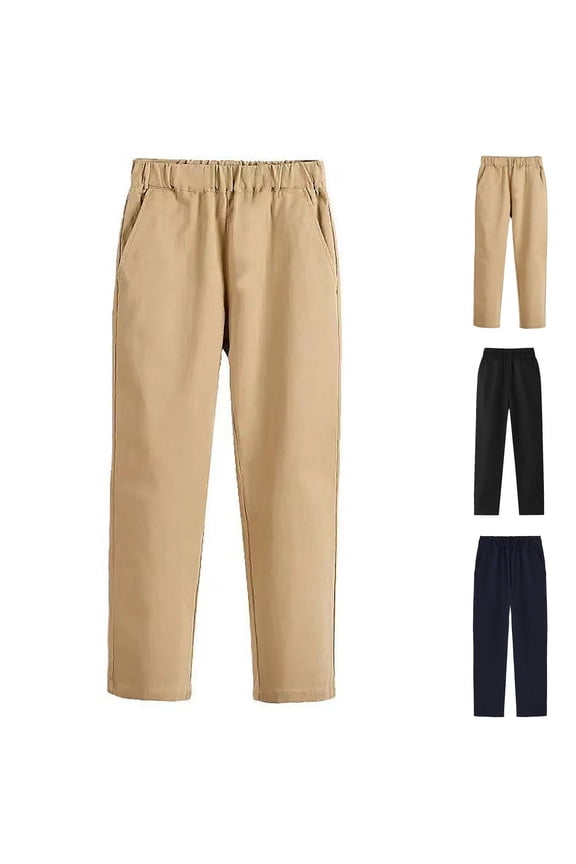 Casual Pants for Boys, Boys Summer Pants, Children's Suits Pants School Pants Elastic Waist Performance School Uniform Pants Outerwear Pants
