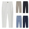 thumbnail image 1 of WRKEKC Summer Pants for Boys, Boys Casual Jeans, Kids Big Boy Trendy Cute Solid Color Stripe Casual School Uniform Suit Pants Trousers, 1 of 3