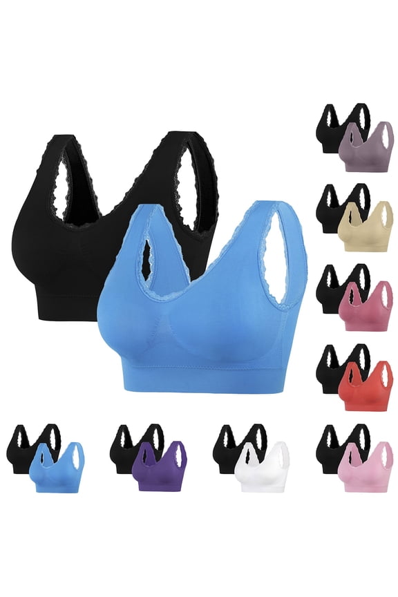 Seamless Bras for Women, Wireless Bras for Women, Women Yoga Solid Sleeveless Cold Shoulder Casual Tanks Blouse Intimates