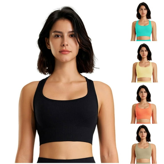 WRKEKC Seamless Bras for Women, Wireless Bras for Women, Women's Sports Fitness Bra Yoga Running Bra Dry Wicking Bra