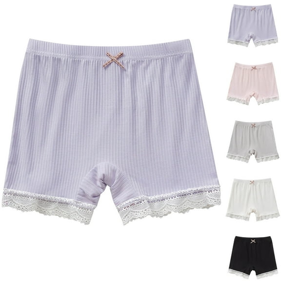 WRKEKC Shorts for Girls, Girls Leggings, Girl Summer Elastic Loose Waist Ruffle Shorts Underwear Leggings Casual Pants Children's Shorts