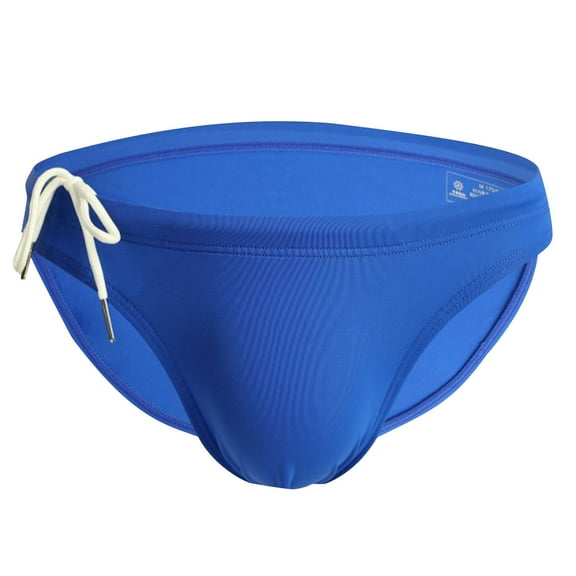 Summer Saving! WRKEKC Swimming Trunks for Men,Men Fashion Solid Underwear Low Rise Bikini Trunks Tie Fly Strap Briefs Swim Shorts