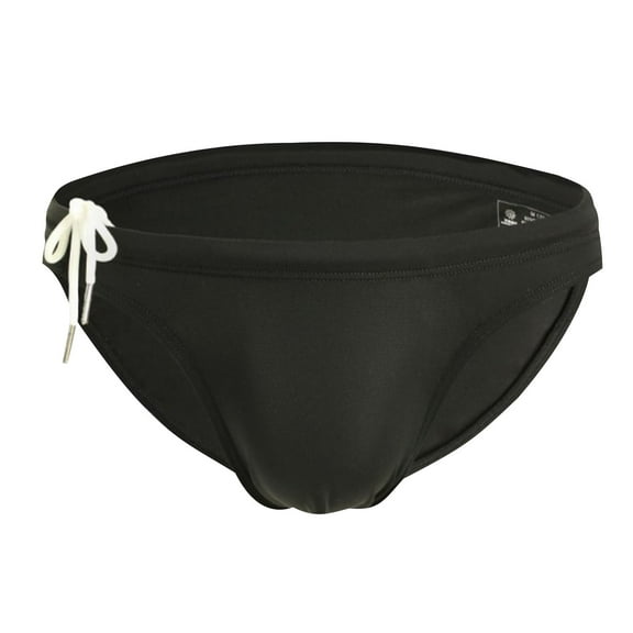 Summer Saving! WRKEKC Swimming Trunks for Men,Men Fashion Solid Underwear Low Rise Bikini Trunks Tie Fly Strap Briefs Swim Shorts