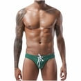 thumbnail image 1 of Summer Saving! WRKEKC Swimming Trunks for Men,Men's Briefs Low-Rise Bikini Beach Briefs Swimming Trunks, 1 of 9