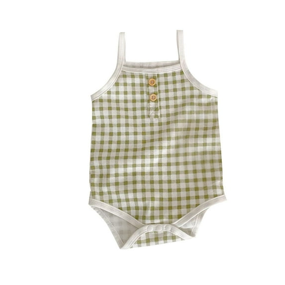 WRKEKC Baby Girl Casual Romper, Toddler Girl Summer Jumpsuit, Girl Baby Casual Plaid Lapel Long Sleeve Shirt Out Climbing Clothes Rompers