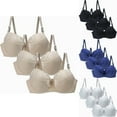 thumbnail image 1 of WRKEKC Seamless Bras for Women, Women's Sexy Seamless Push Up Lace Sports Bra Comfortable Breathable Base Underwear, 1 of 5