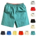 thumbnail image 1 of WRKEKC Workout Shorts for Men, Summer Shorts for Men, Men Solid Color Casual Loose Elastic Waist Pockets Exercise Beach Pants Shorts Pants L, 1 of 5