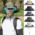 thumbnail image 1 of Summer Saving Clearance,Wide Brim Solar Fan Hat,Fishing Hat with 2 Solar Fan,Fan Hat with Fan Built in,USB Rechargeable Outdoor Sun Hats for Men Women, 1 of 5