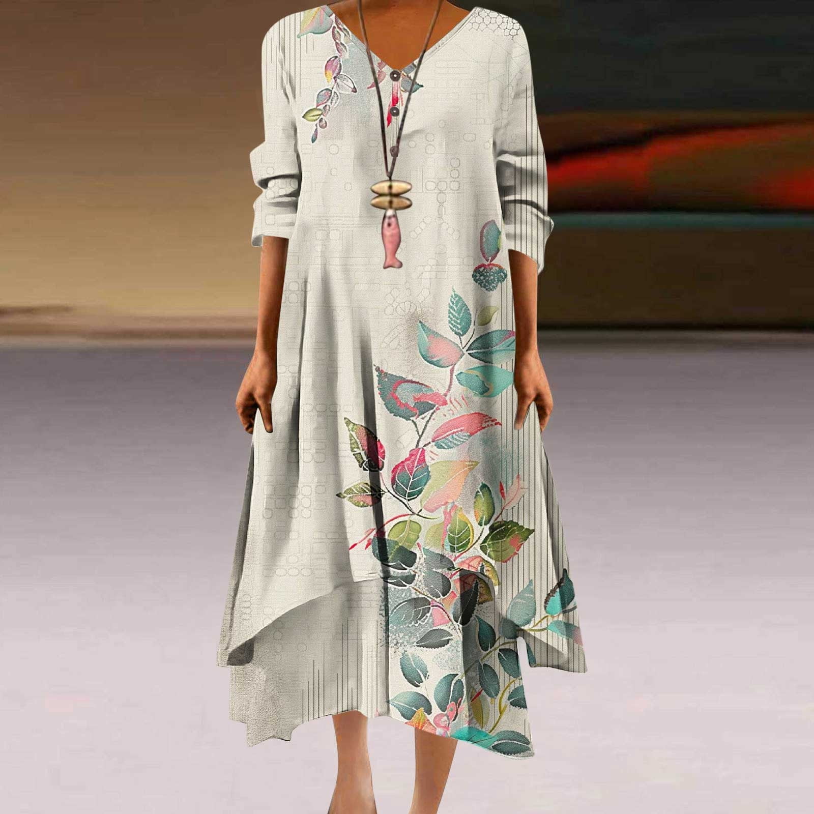 V-Neck Summer Dress for Women – Effortless & Stylish