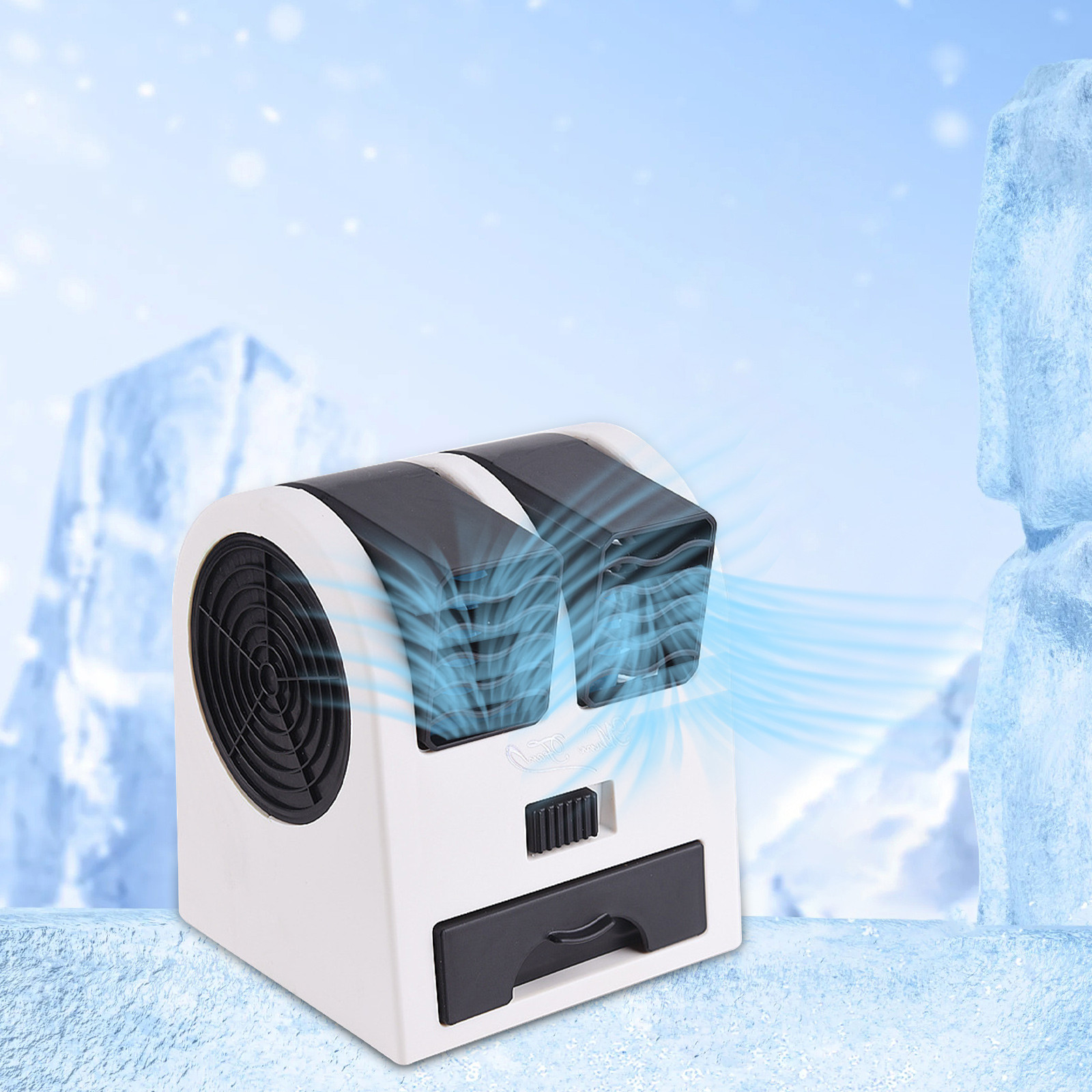 Summer Saving！TOPRenddon Desk Fan Personal Quiet Powerful Small Table Fans，Table Top Bladeless