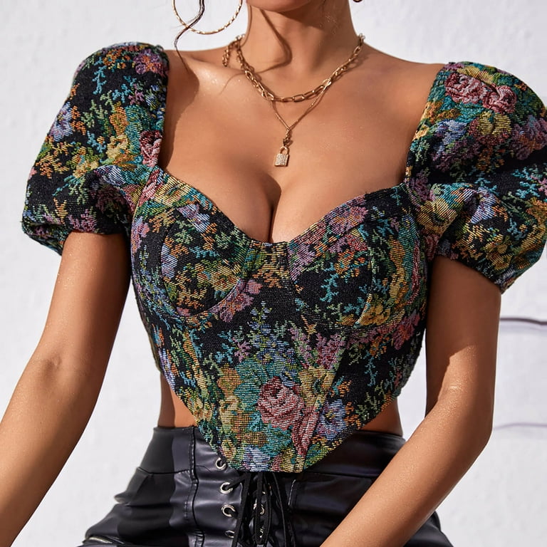 Vintage Puff Sleeve V Neck Tee Vintage Puff Sleeve V Neck Tee