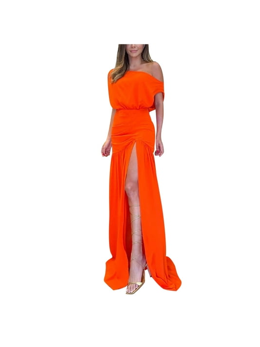 Sexy Slash Neck Strapless Ruffle Solid Bodycon Dress Sexy Slash Neck Strapless Ruffle Solid Bodycon Dress